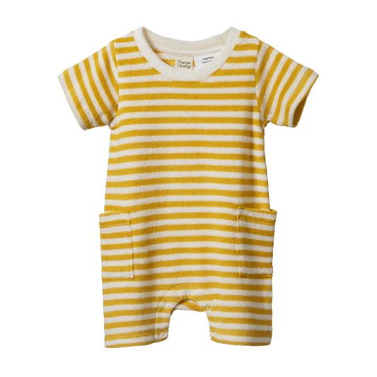 Nature Baby Ocean Suit - Golden Sea Stripe