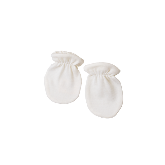 Nature Baby Merino Newborn Mittens - Natural