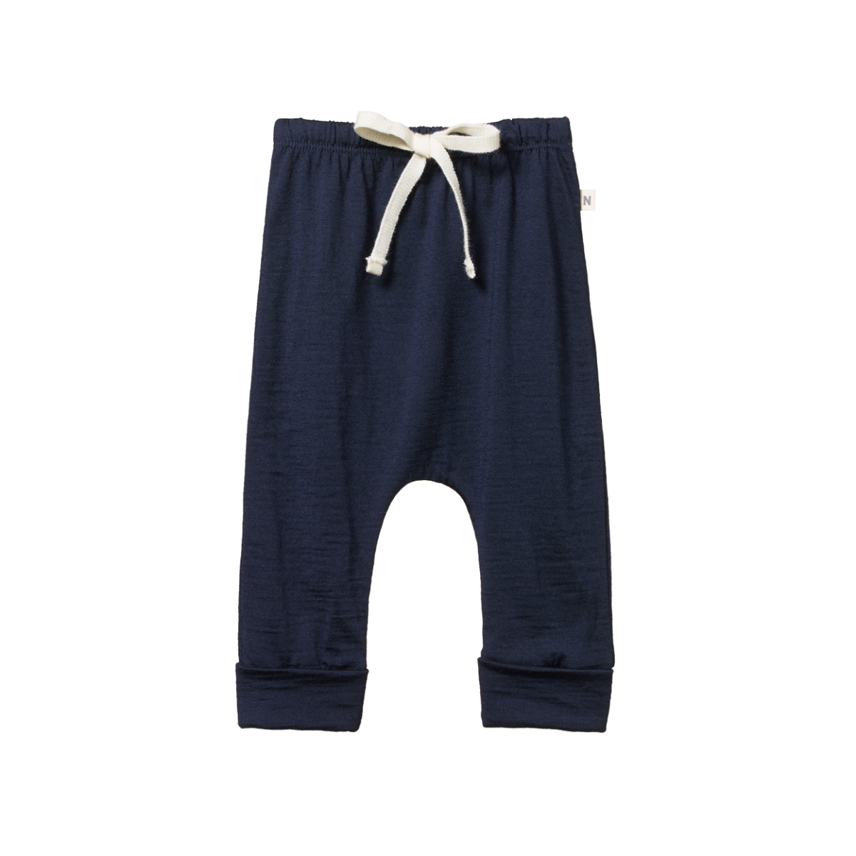 Nature Baby Merino Drawstring Pants - Navy