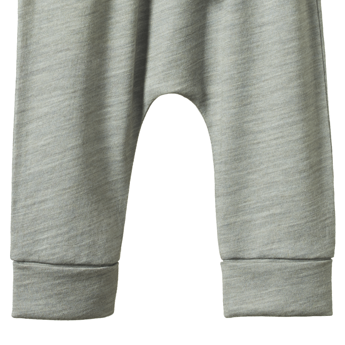 Nature Baby Merino Drawstring Pants - Grey Marl