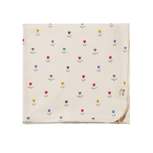 Nature Baby Cotton Wrap - Delphine Print