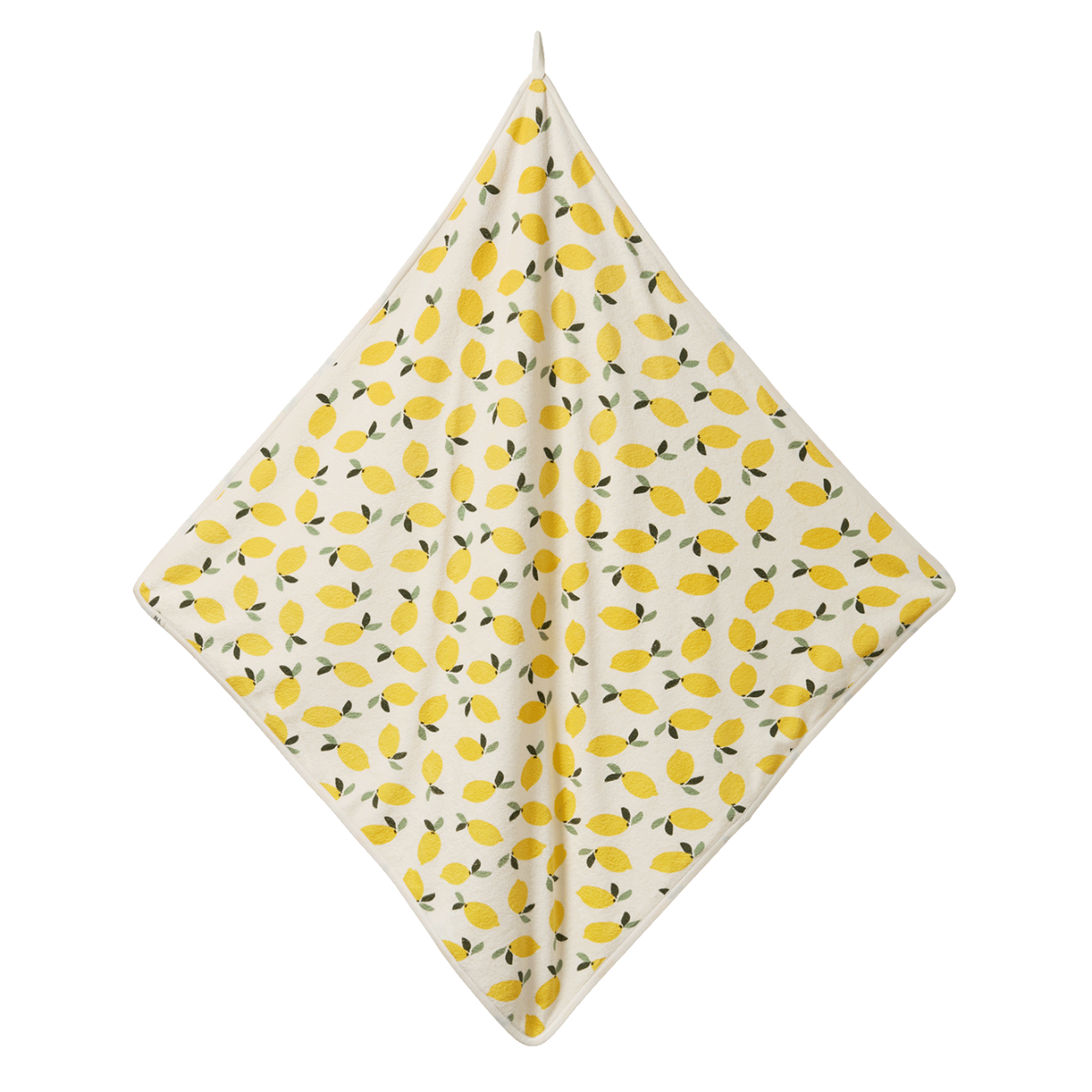 Nature Baby Organic Cotton Hooded Towel - Lemon Print*