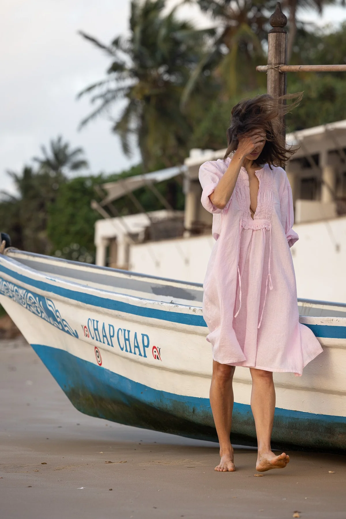 Meg By Design Nzuri Tunic Linen - Pink