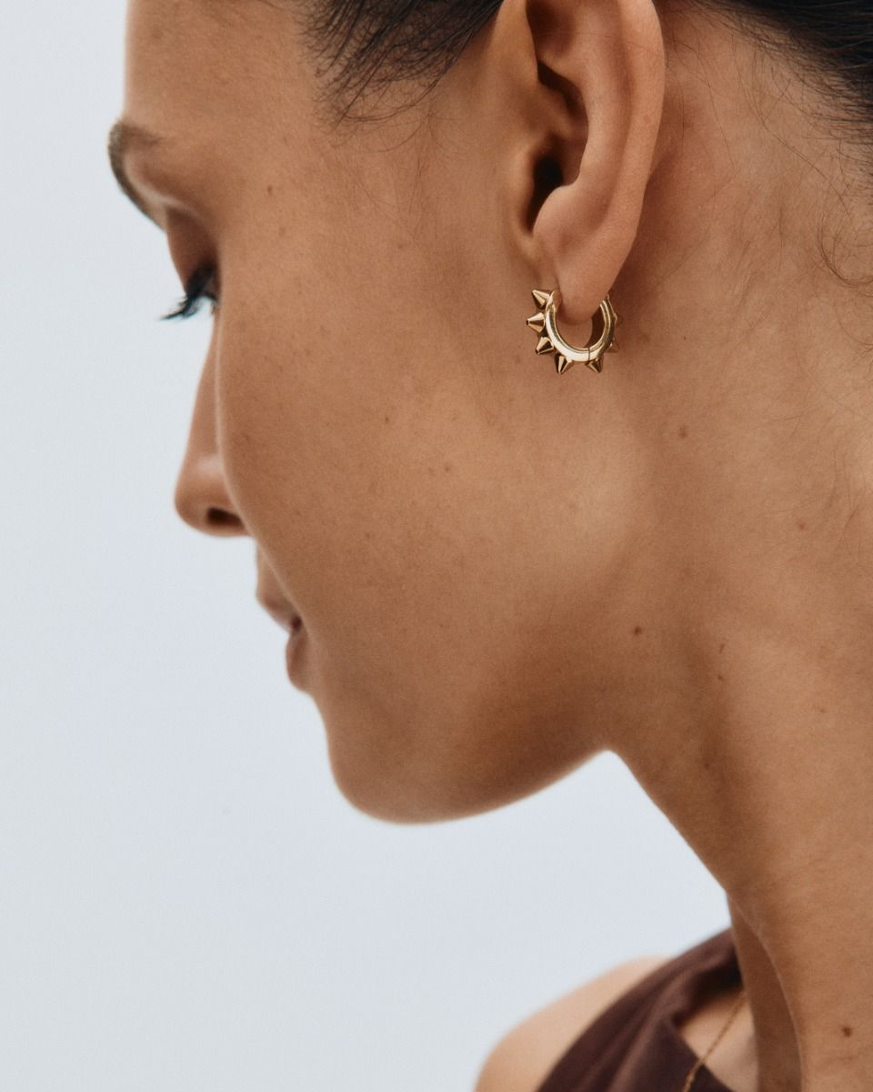 Edblad Peak Hoops Icon M Gold