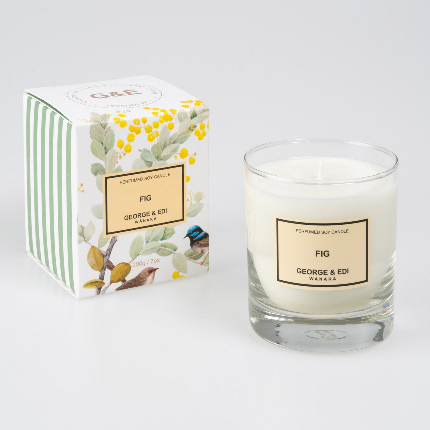 George & Edi Perfumed Soy Candle 200g