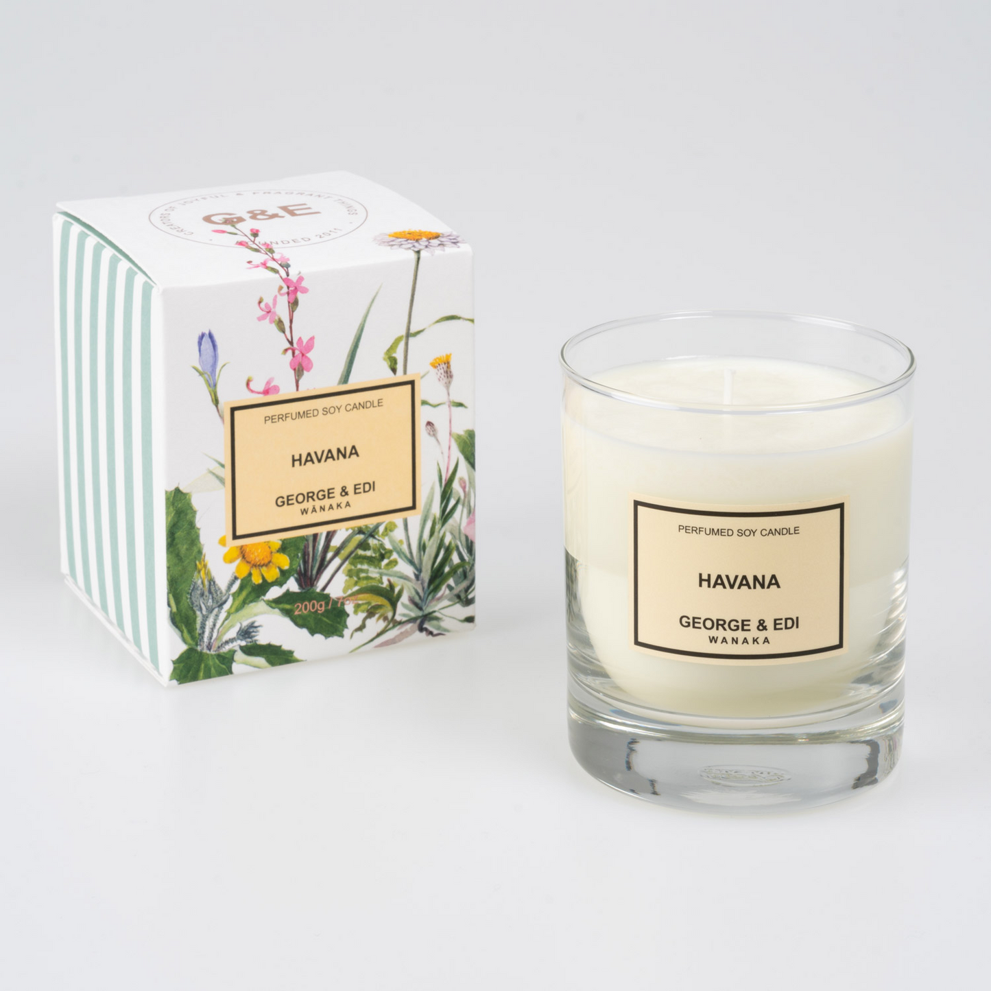 George & Edi Perfumed Soy Candle 200g