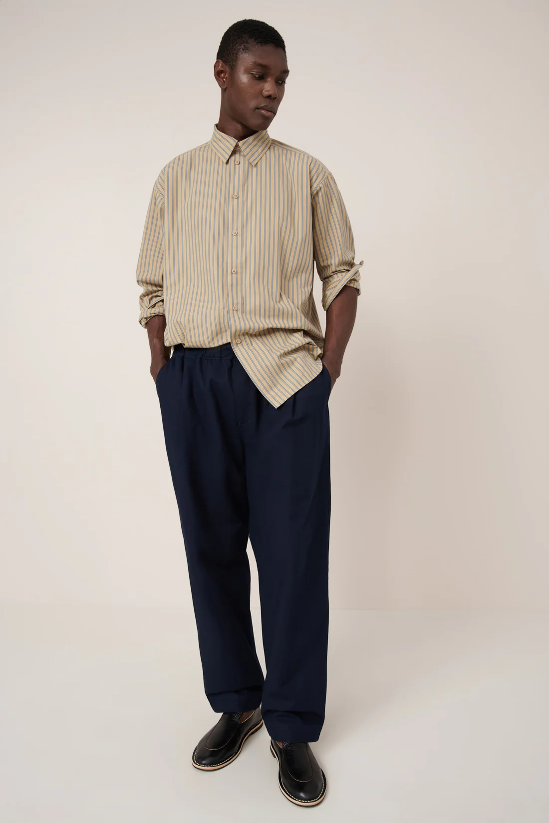 Kowtow Ralph Shirt - Double Pinstripe