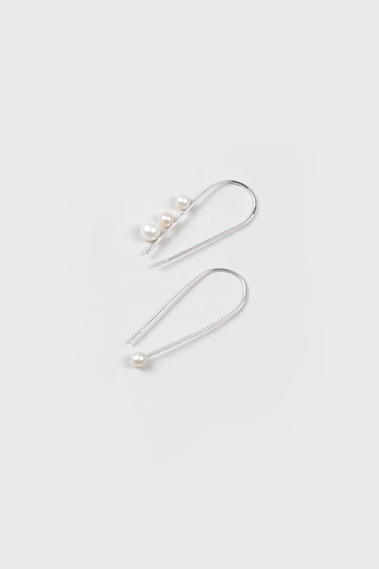 Company Of Strangers Revenge Hooks - Sterling Silver with White Pearls