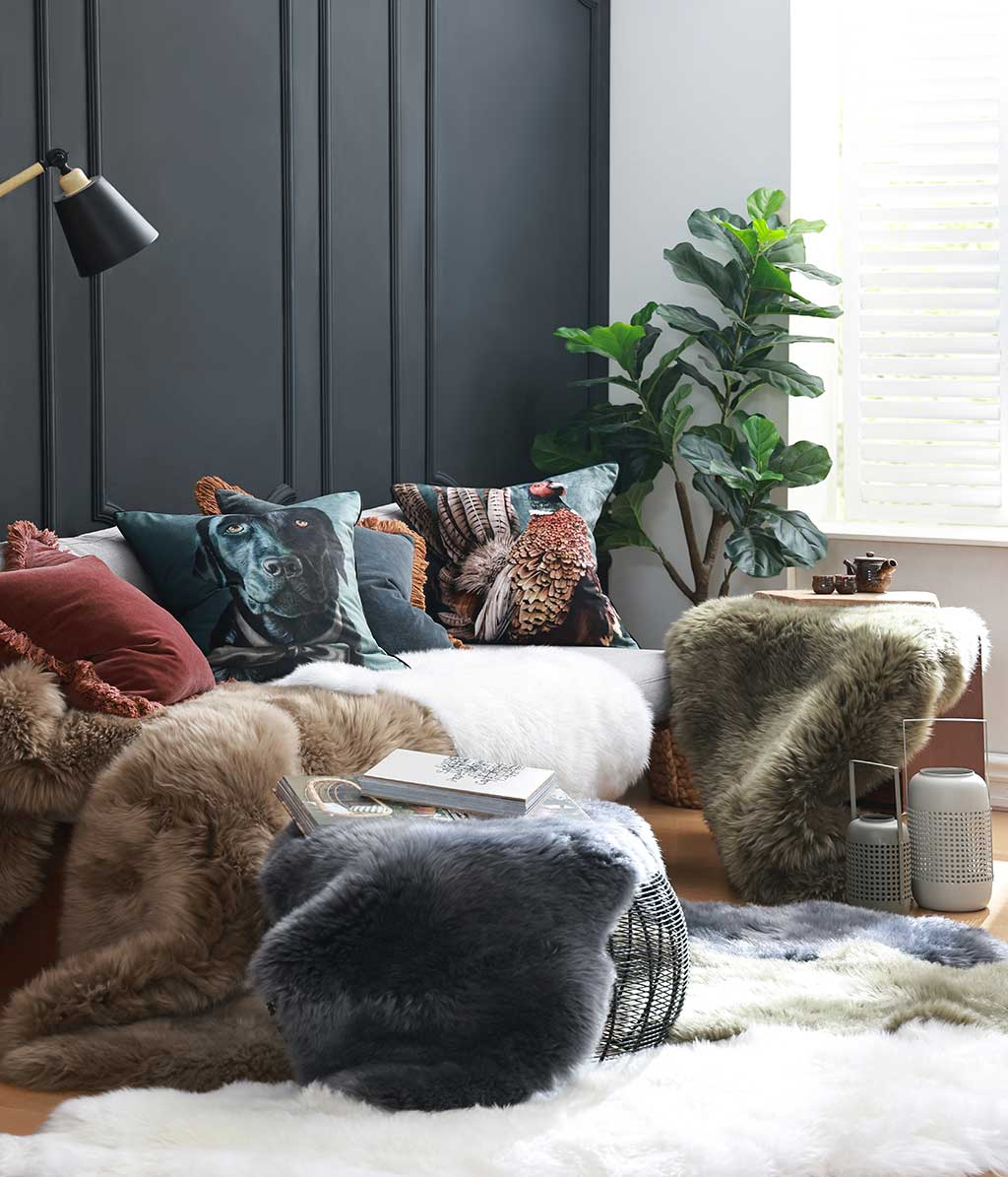 M. M Linen New Zealand Wool Sheepskin Rugs