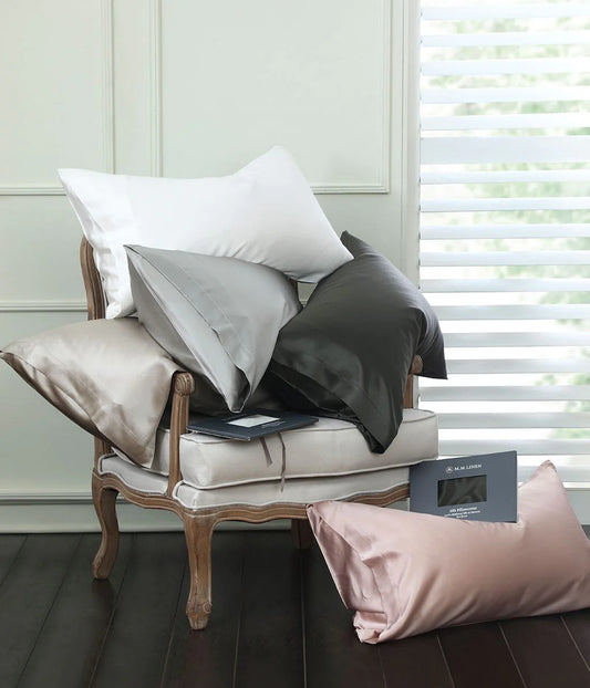 M. M Linen Silk Pillowcover (5 options)
