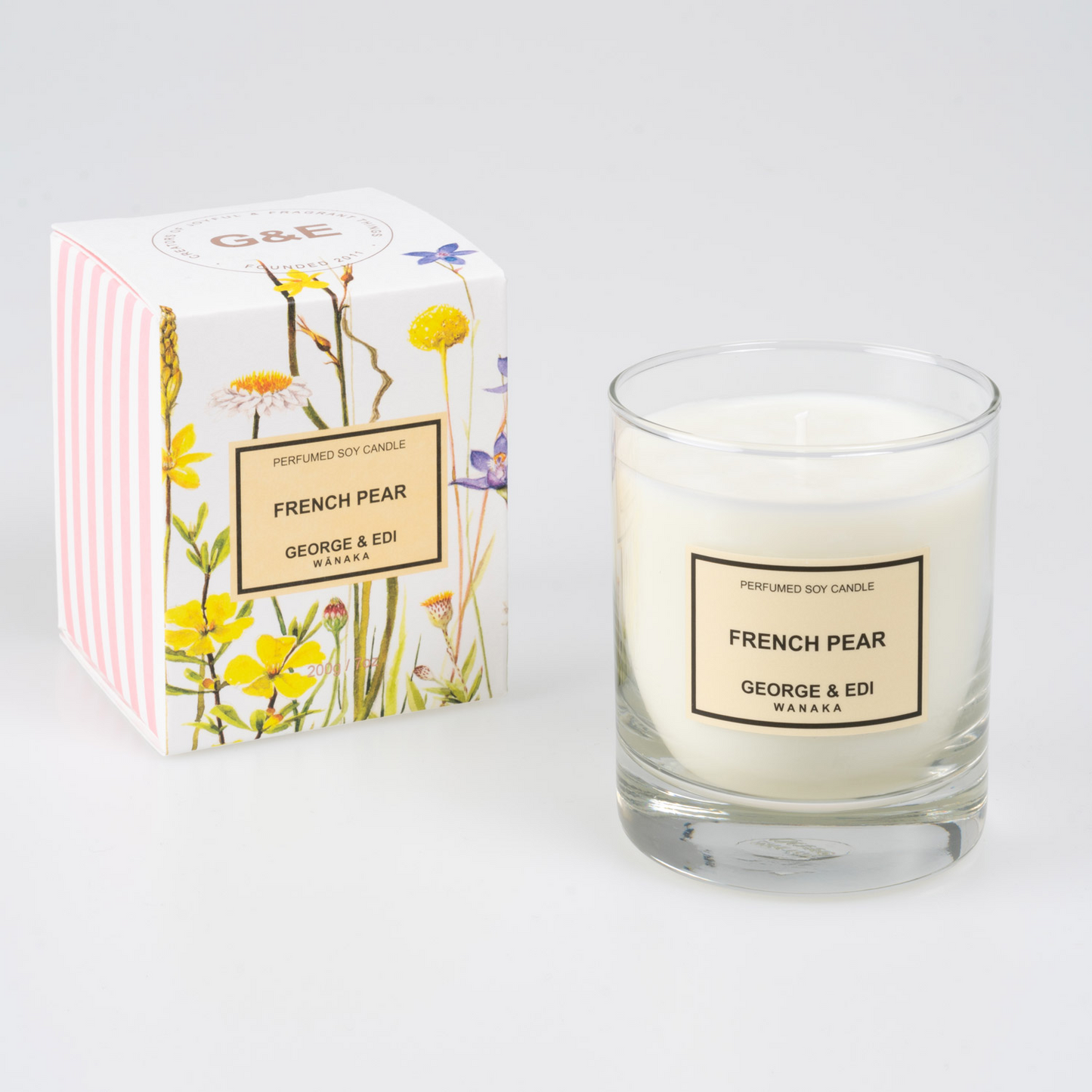 George & Edi Perfumed Soy Candle 200g