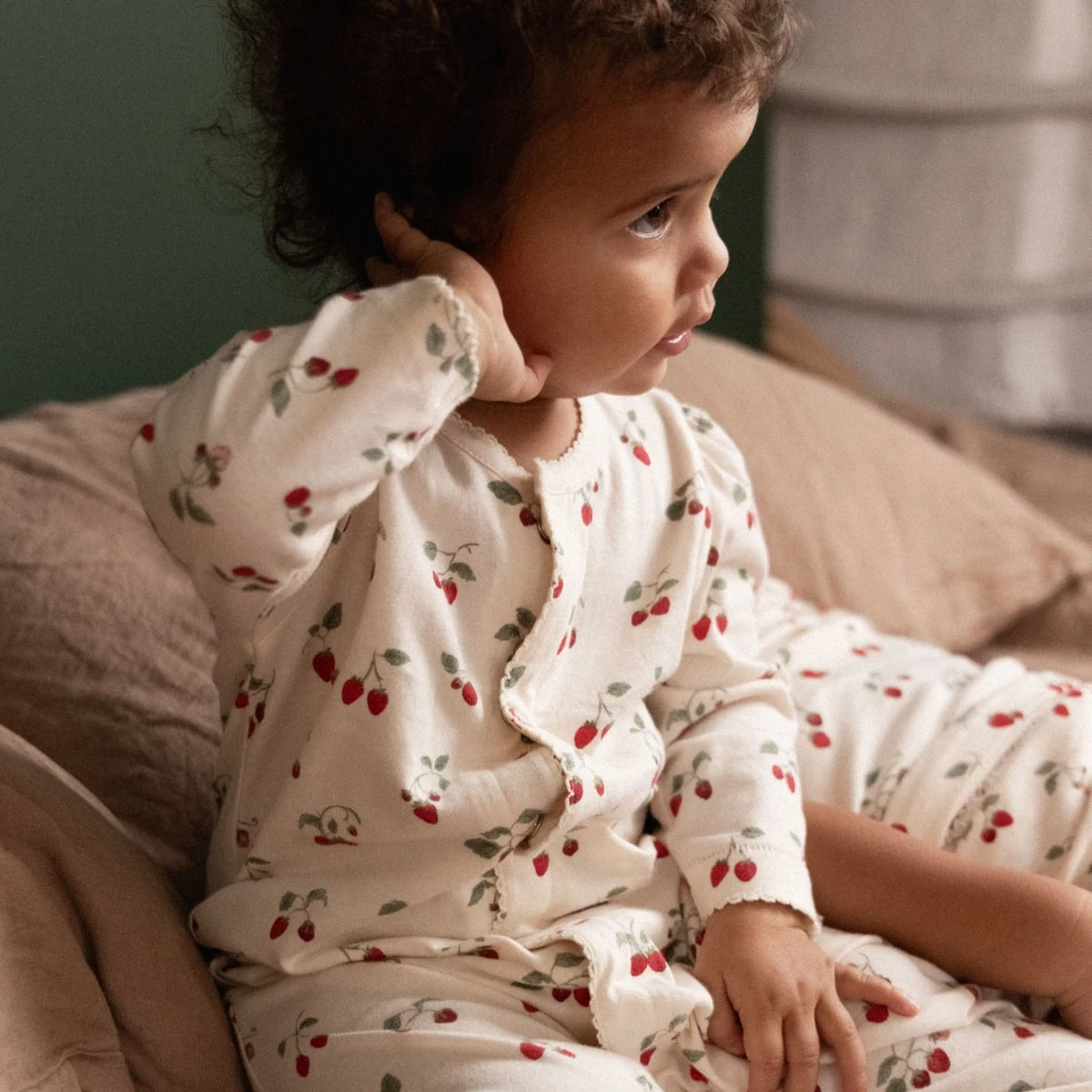 Nature Baby Lucy Suit - Strawberry Blush Print