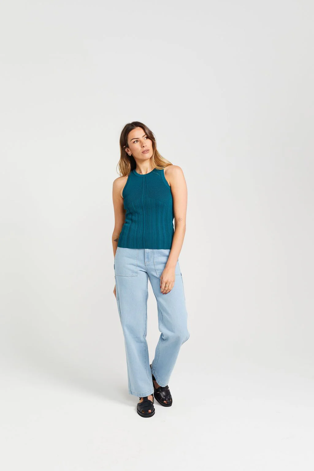 Thing Thing Reva Tank - Teal