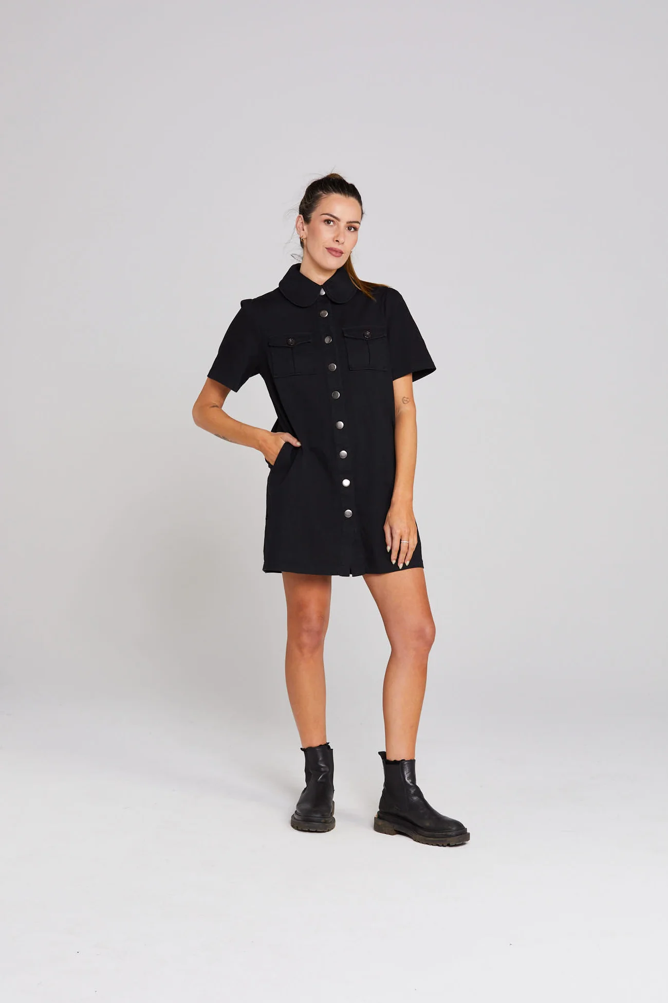 Thing Thing Utility Dress - Black