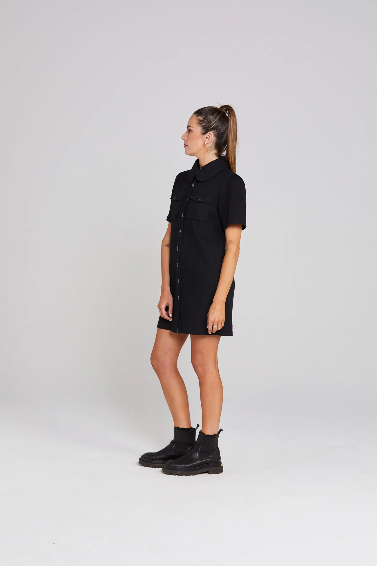 Thing Thing Utility Dress - Black