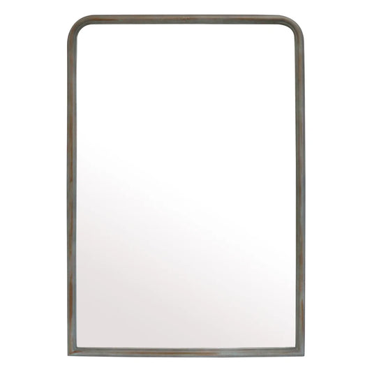 CC Interiors Arched Mirror with Gunmetal/Verdigris iron