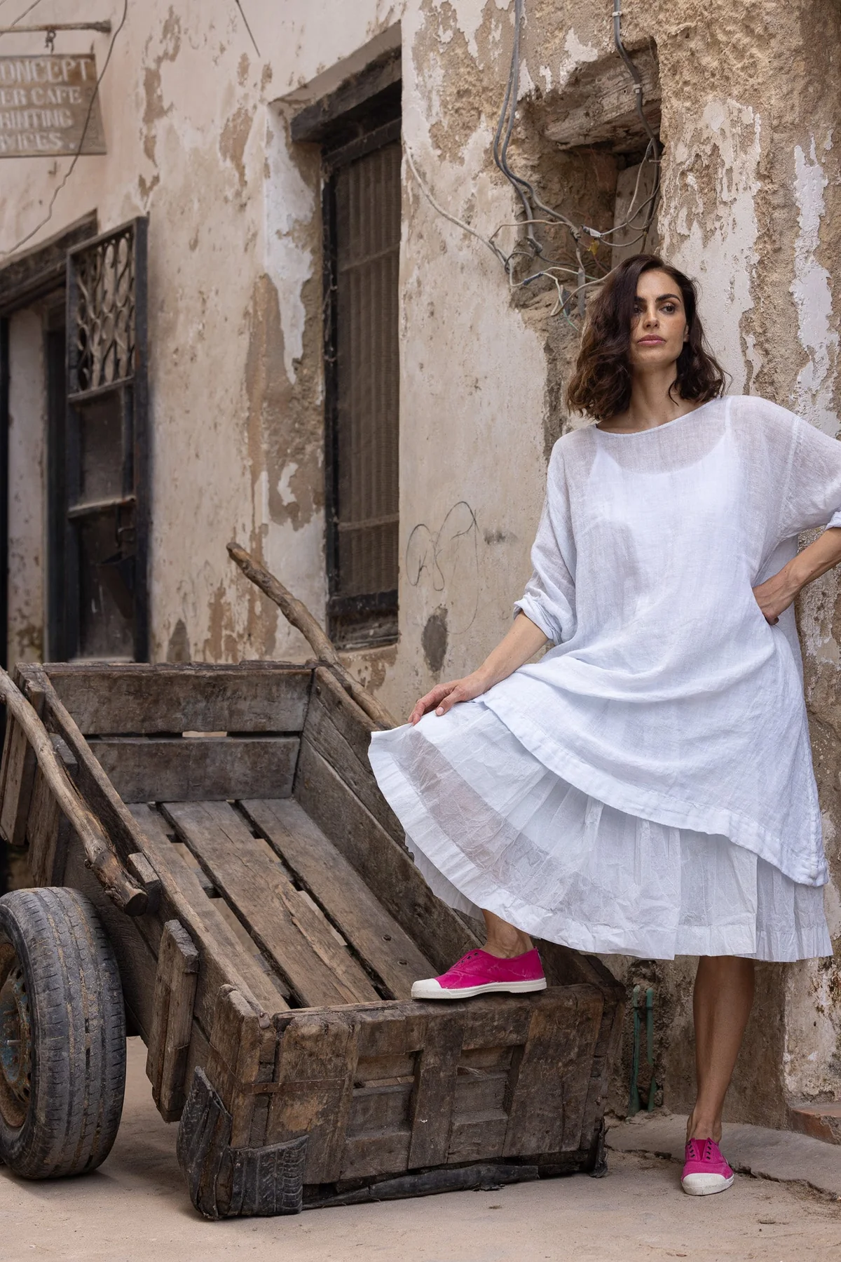 Meg By Design Tutu Slip Short Cotton Organdy - Ice