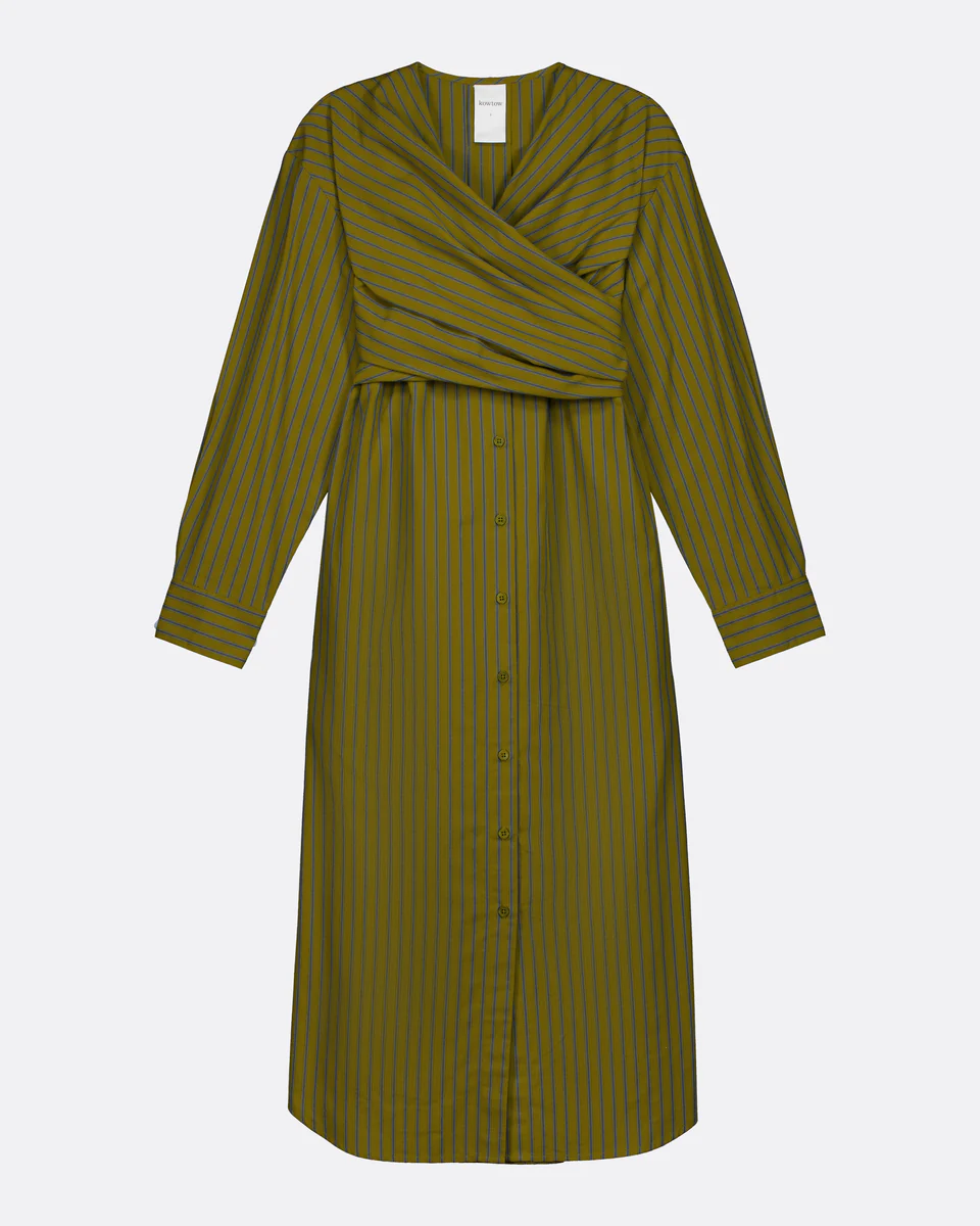 Kowtow Twist Dress - Artisan Stripe