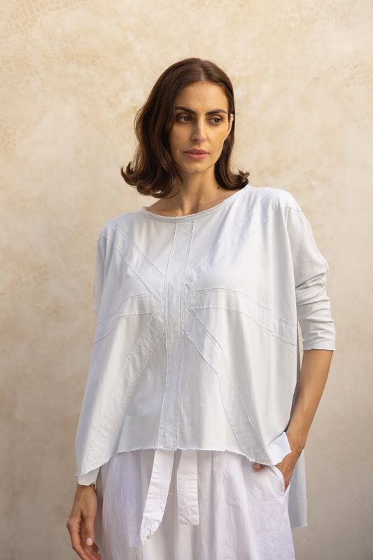 Meg By Design Union Tee Cotton - Ice