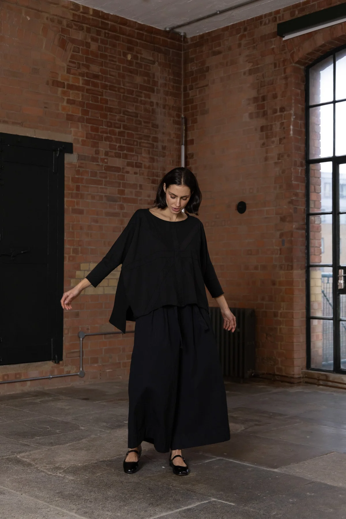 Meg By Design Union Cotton Tee - Black