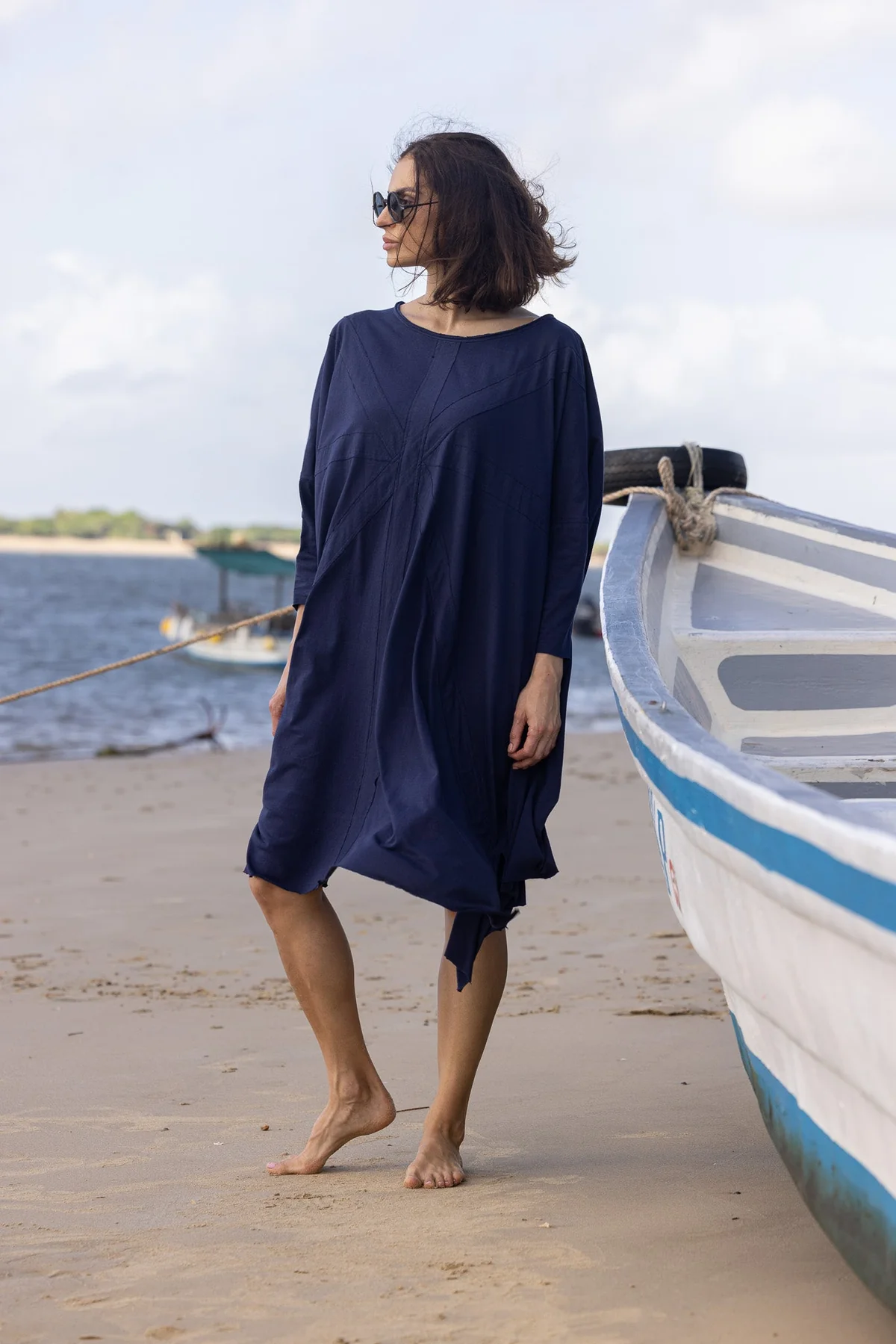 Meg By Design Union Tunic Cotton - Indigo