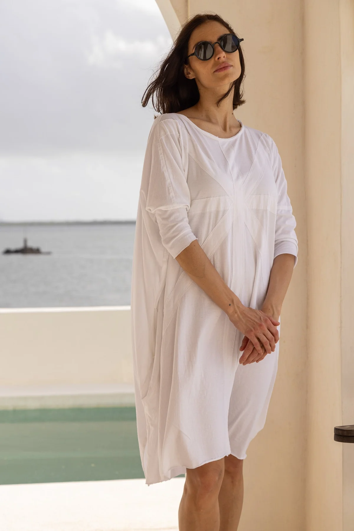 Meg By Design Union Tunic Cotton - White