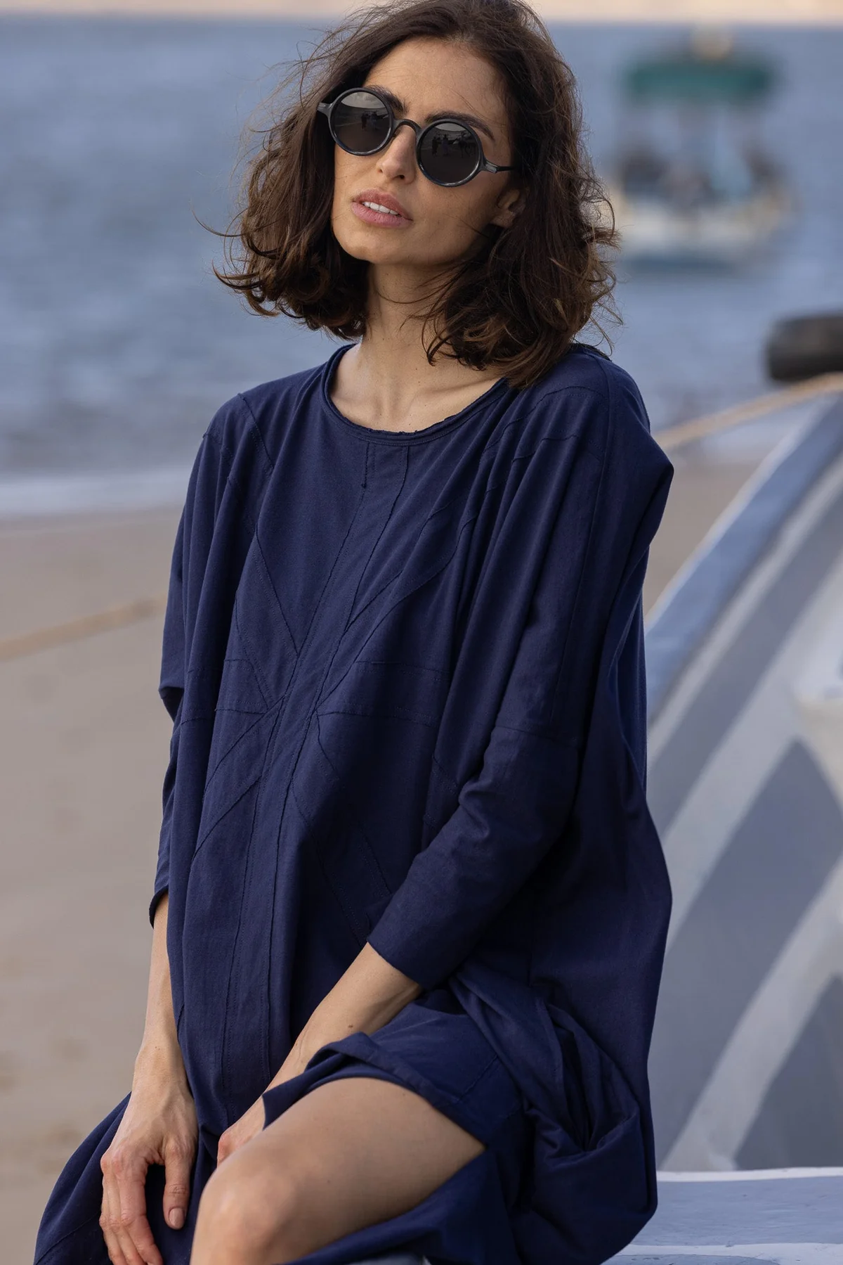 Meg By Design Union Tunic Cotton - Indigo