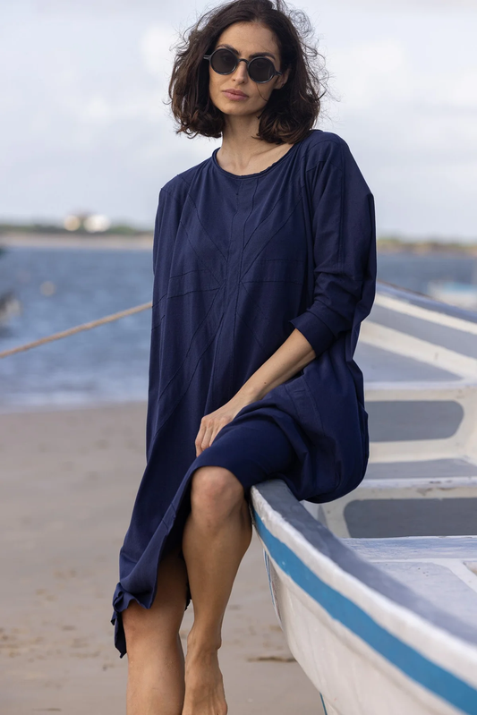 Meg By Design Union Tunic Cotton - Indigo