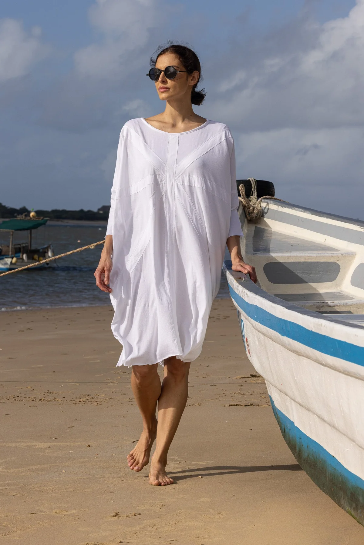 Meg By Design Union Tunic Cotton - White