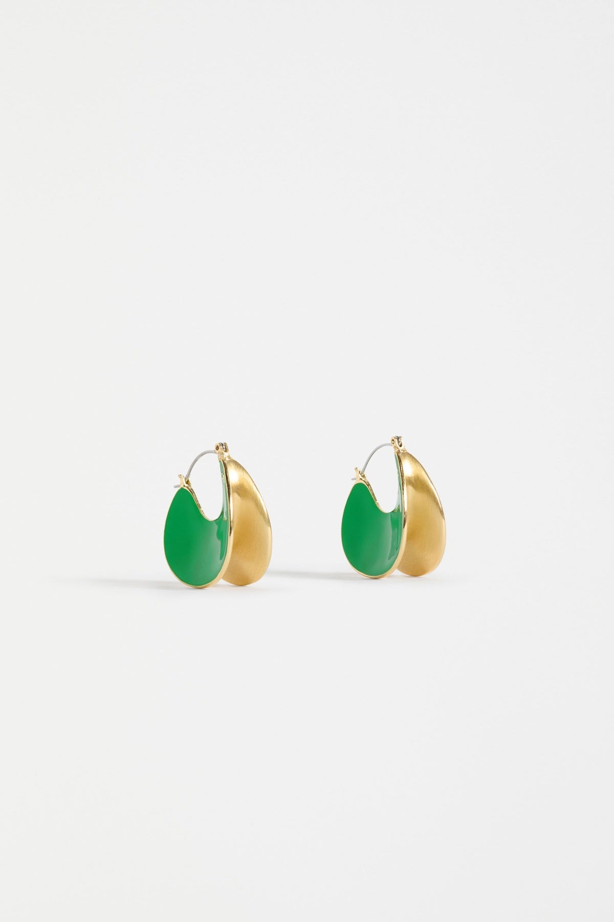 Elk Apenn Large Hoop Earring - Vine Green