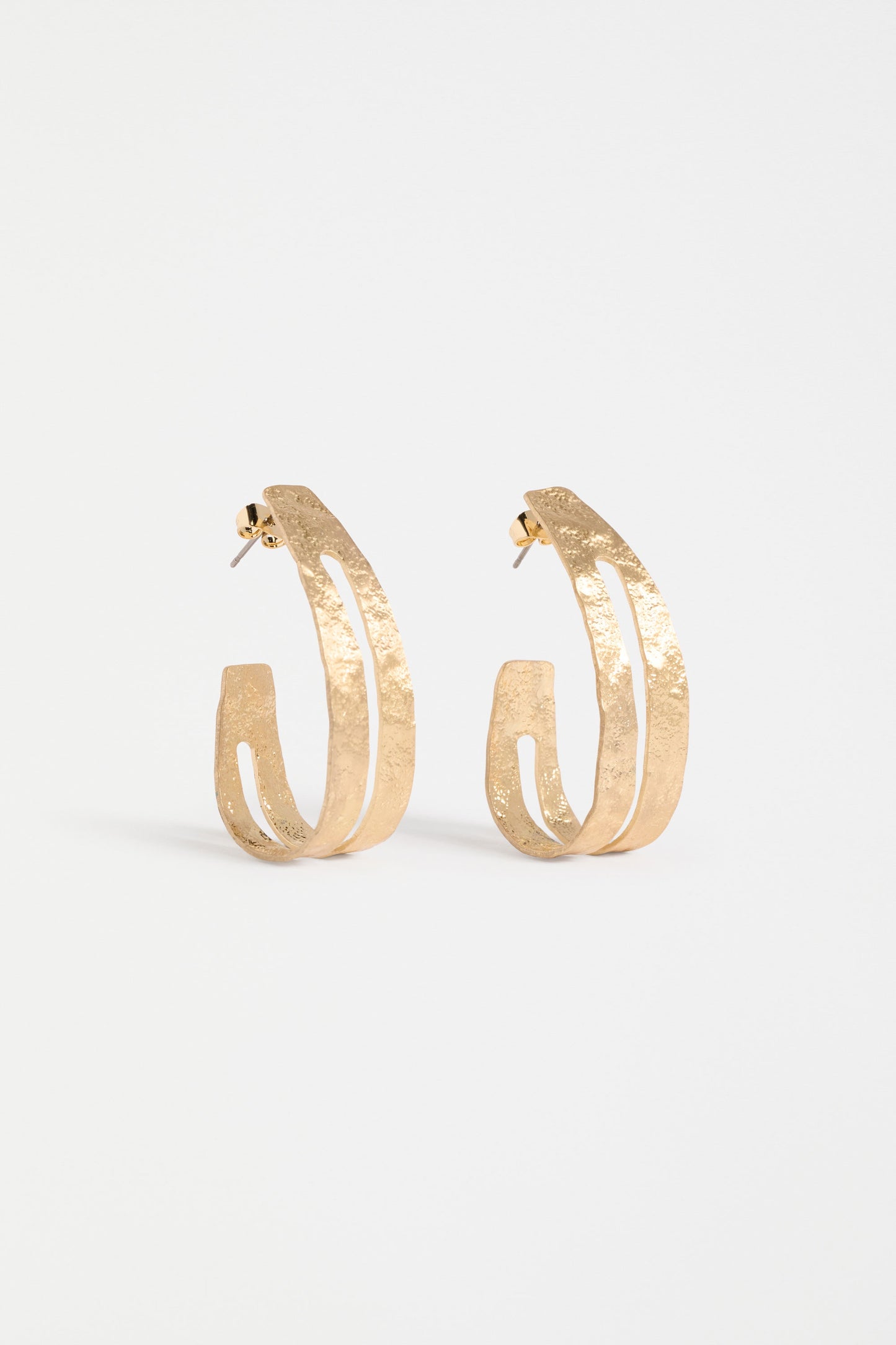 Elk Amner Large Hoop Earring - Gold