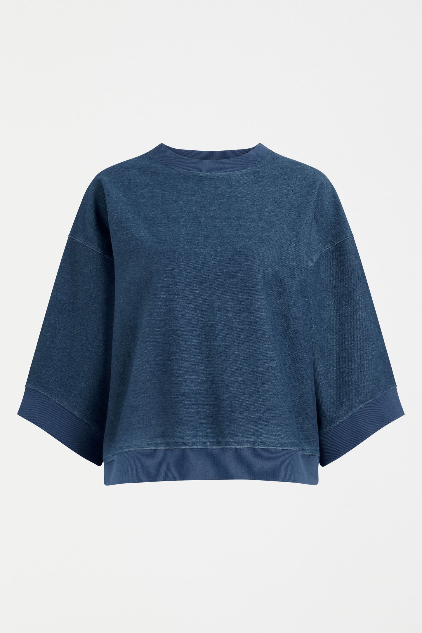 Elk Enfeld Tee - Mid Blue Wash