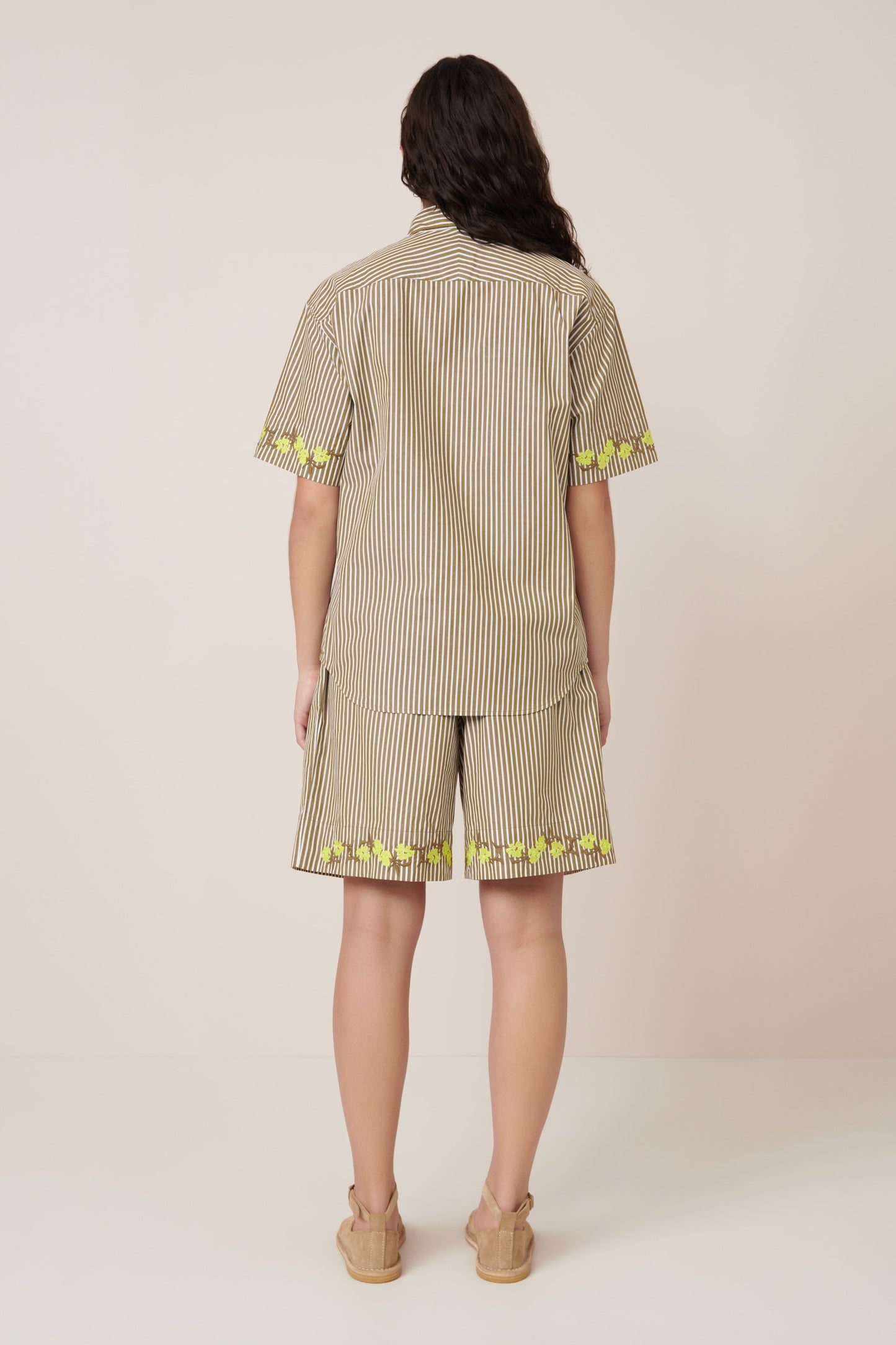 Kowtow Wildflower Shirt - Treetop Stripe