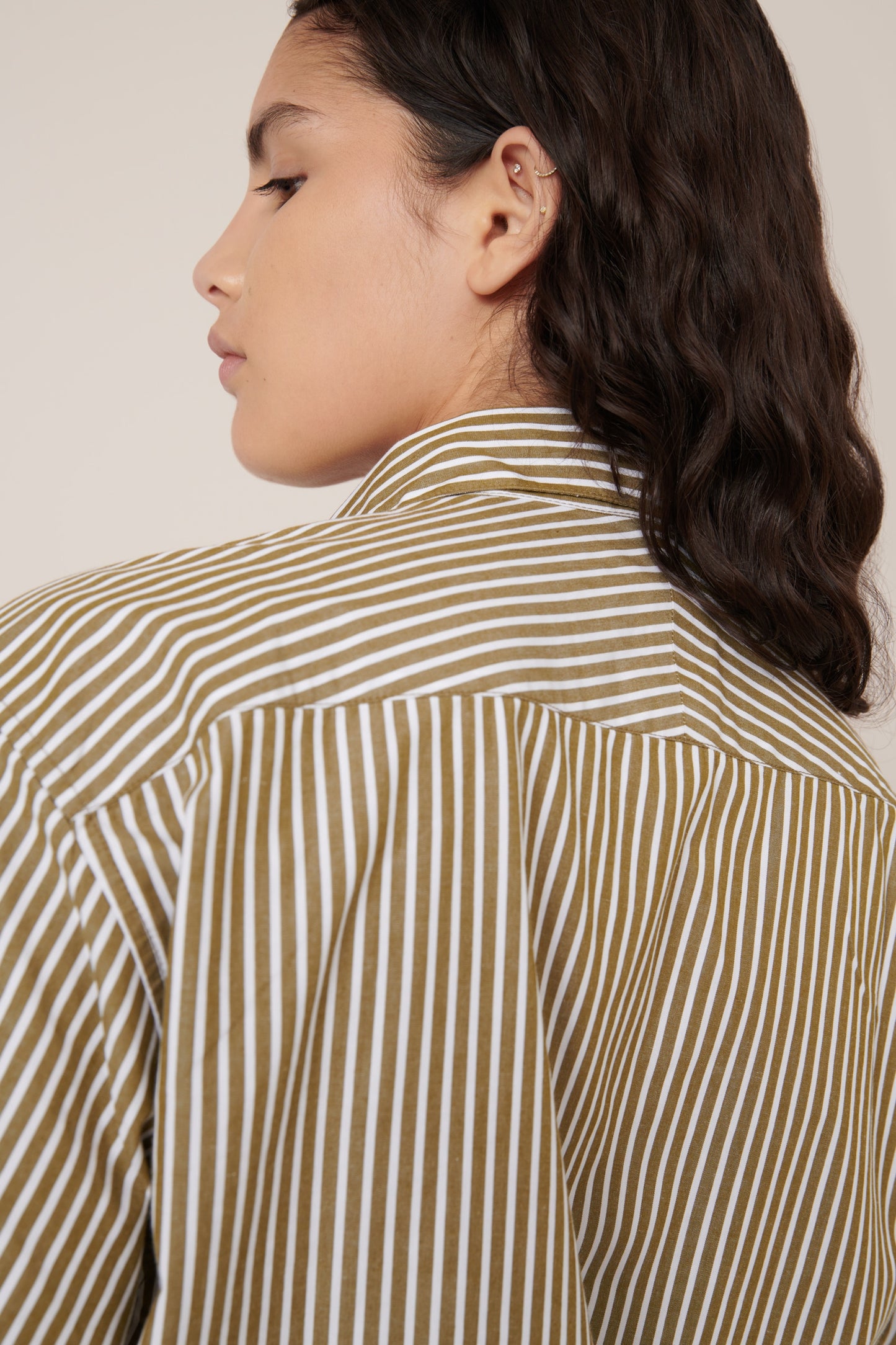 Kowtow Wildflower Shirt - Treetop Stripe