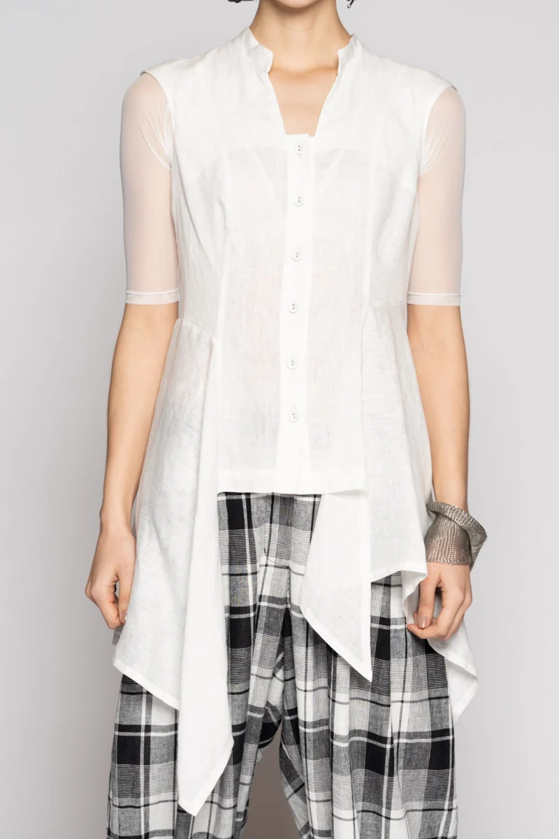 Dogstar Chromate Drape Top - Off White
