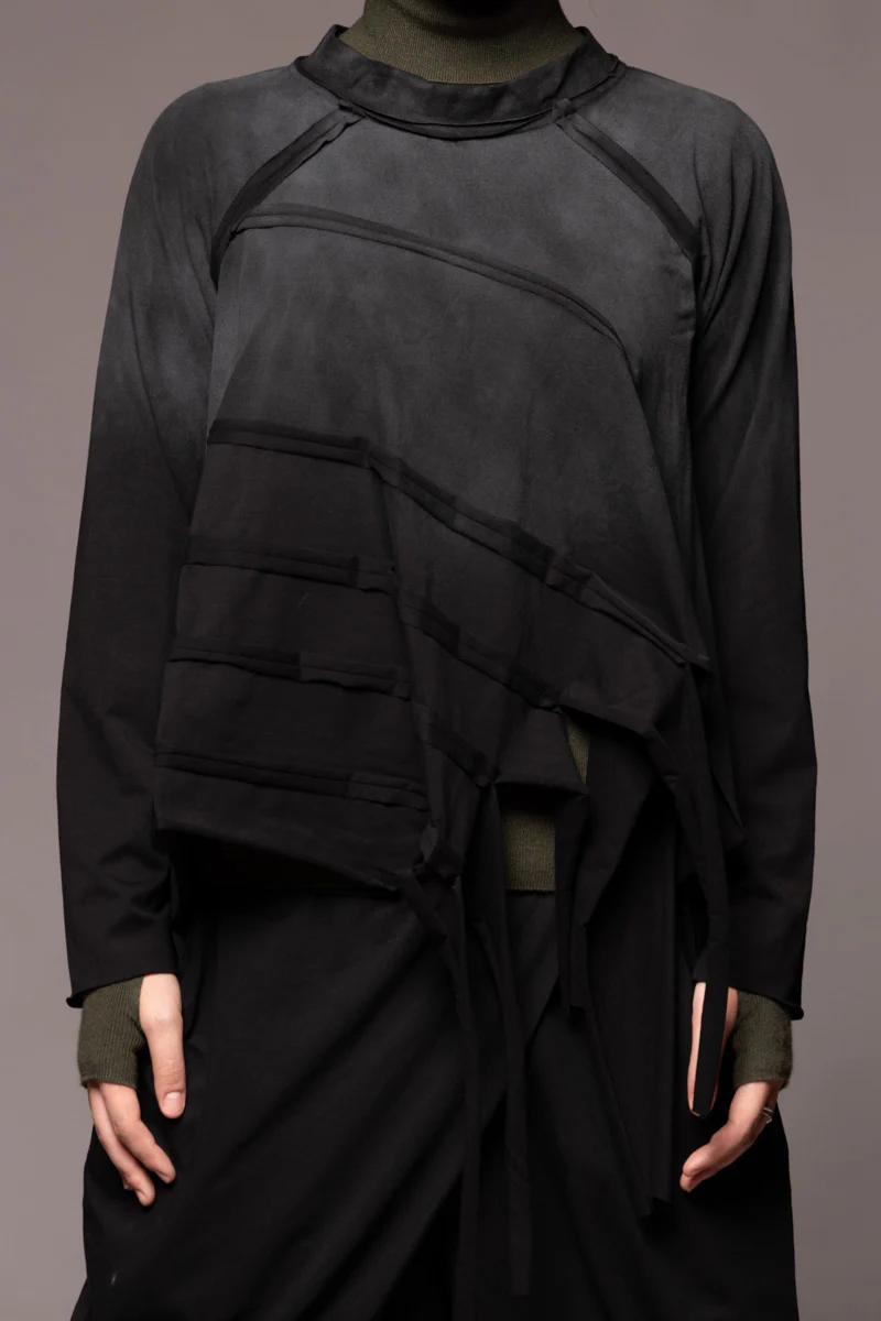 Dogstar Kiyora Loose Top - Black Spray