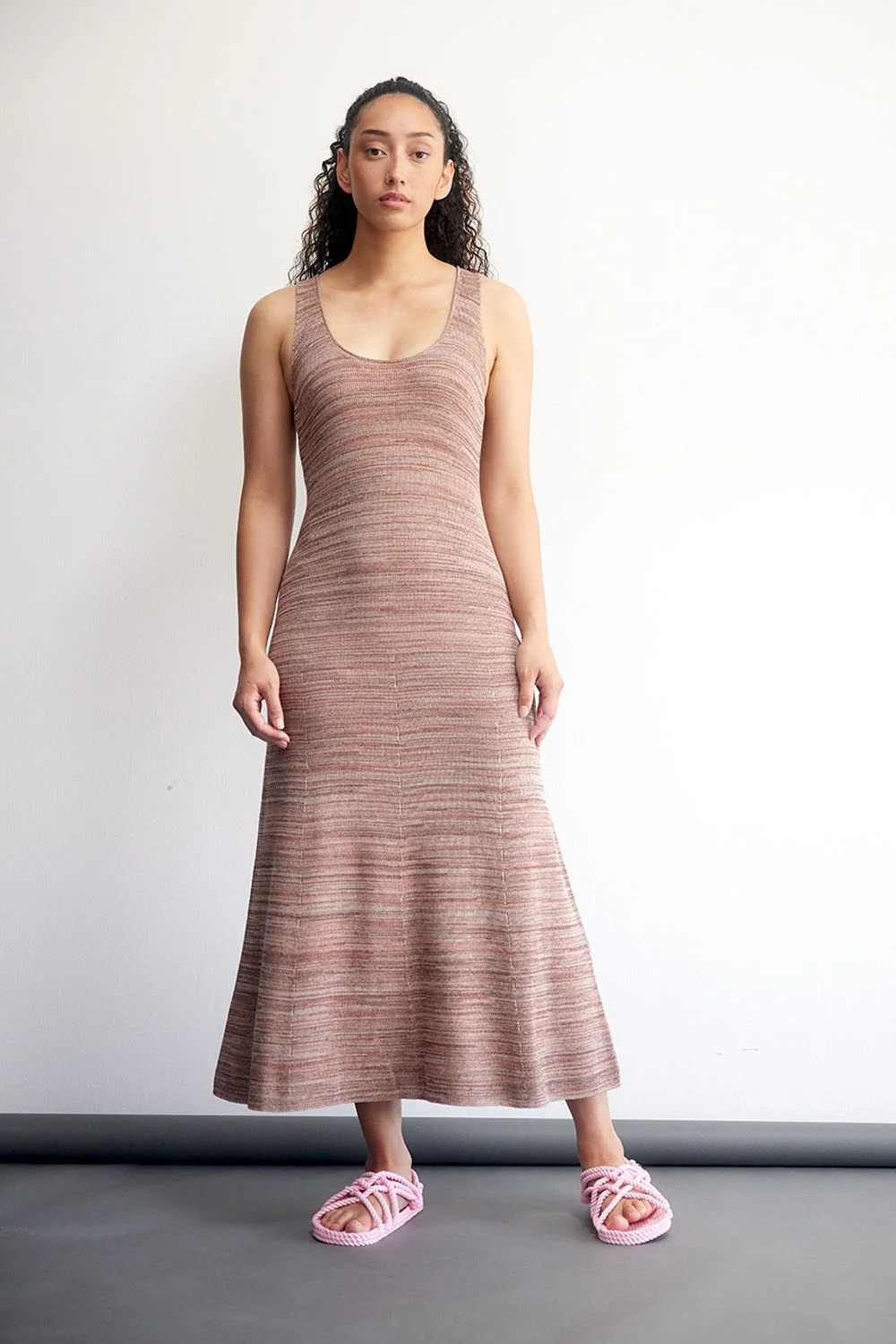 Standard Issue Cotton Flared Dress - Petal