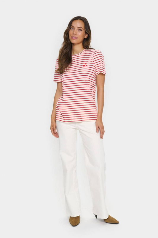 Saint Tropez Jucia T Shirt - Flame Scarlett