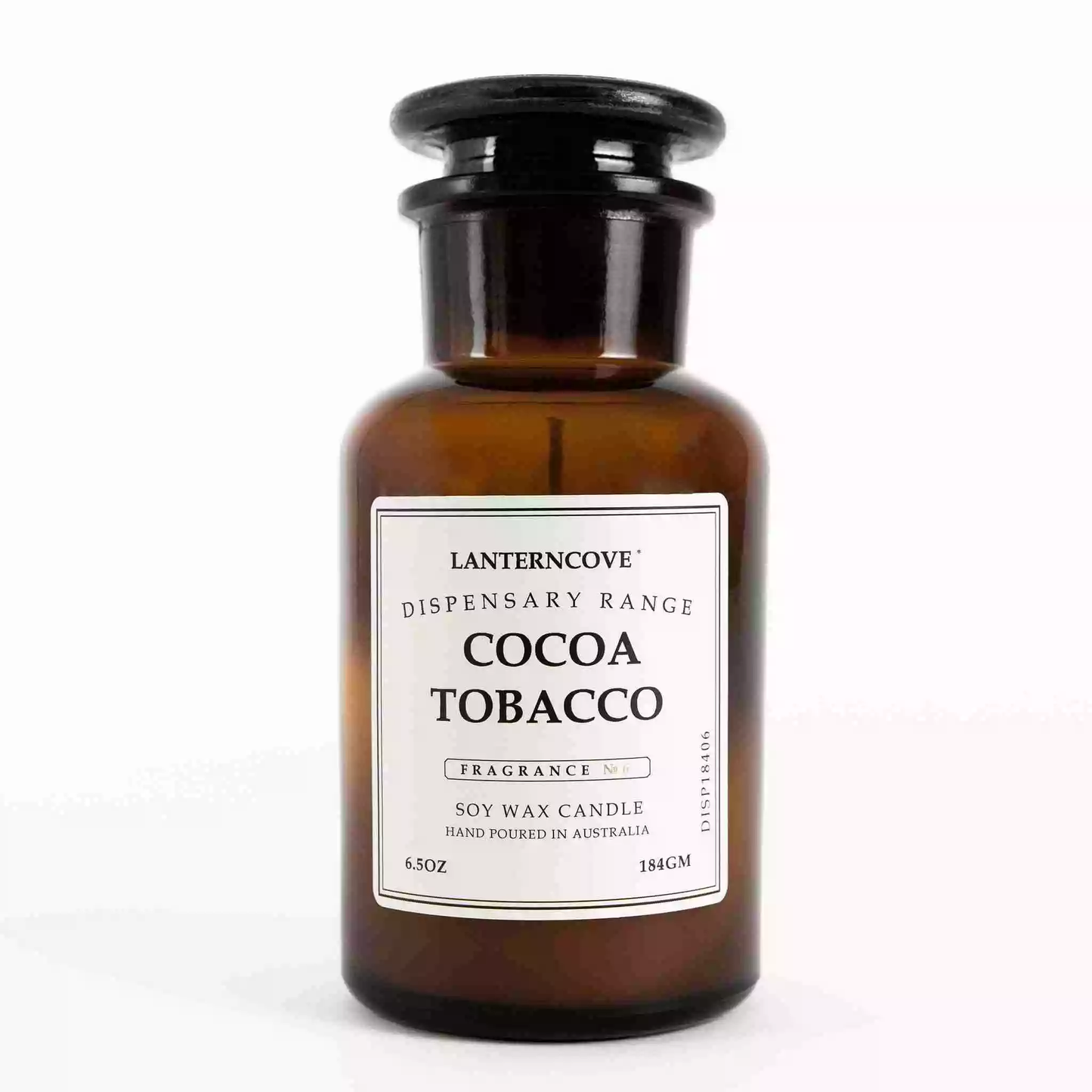 Lanterncove Dispensary 6.5oz Cocoa Tobacco Candle