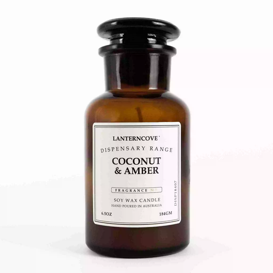 Lanterncove Dispensary 6.5oz Coconut Amber Candle