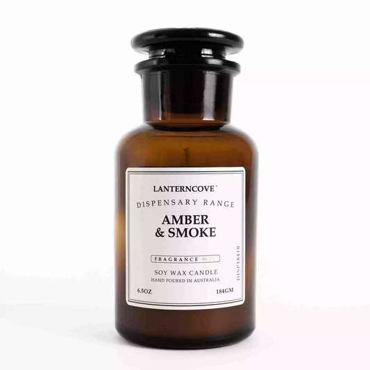 Lanterncove Dispensary 6.5oz Amber & Smoke Candle