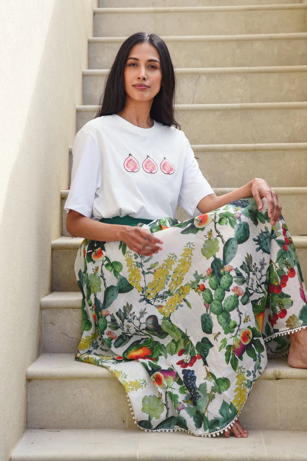 Curate Getting Figgy With It Tee - White