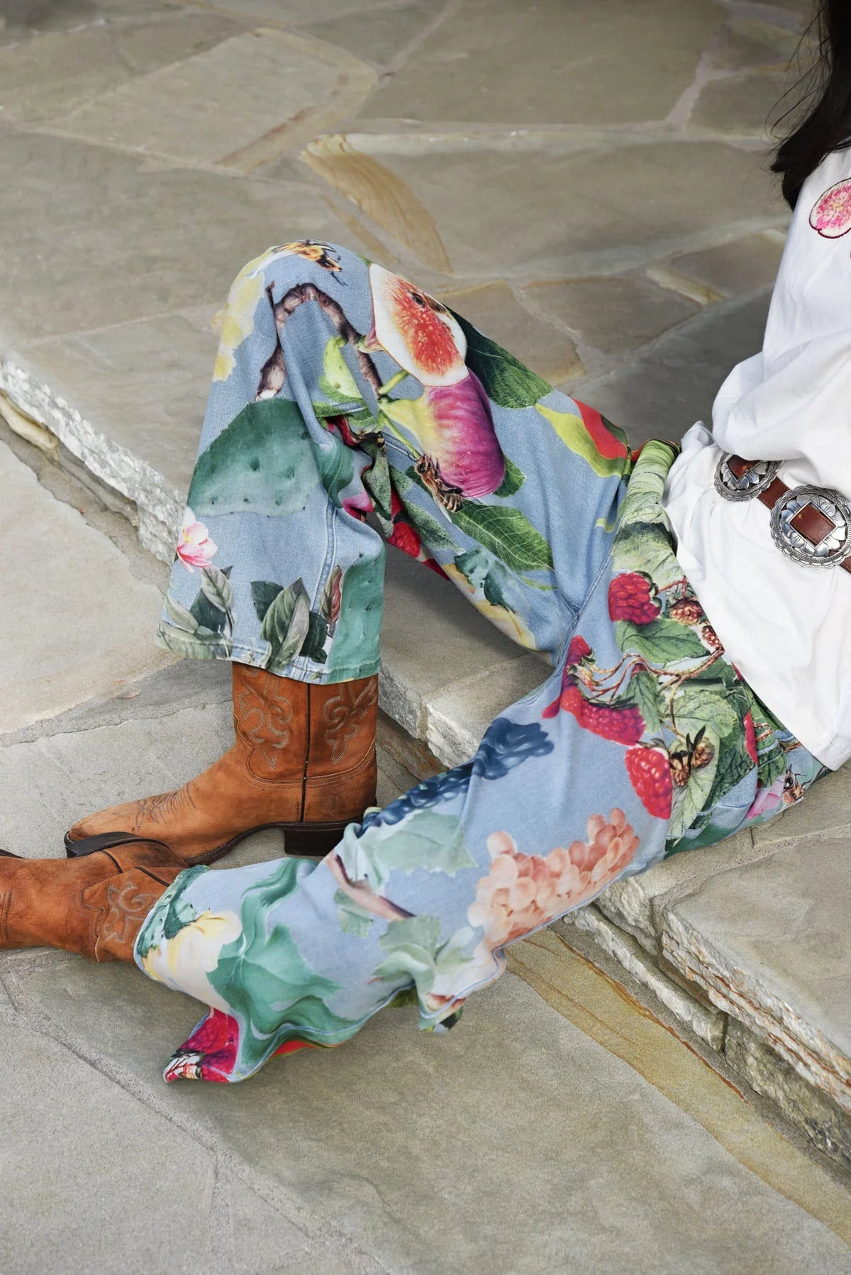 Curate Kick Back Jean - Fruit