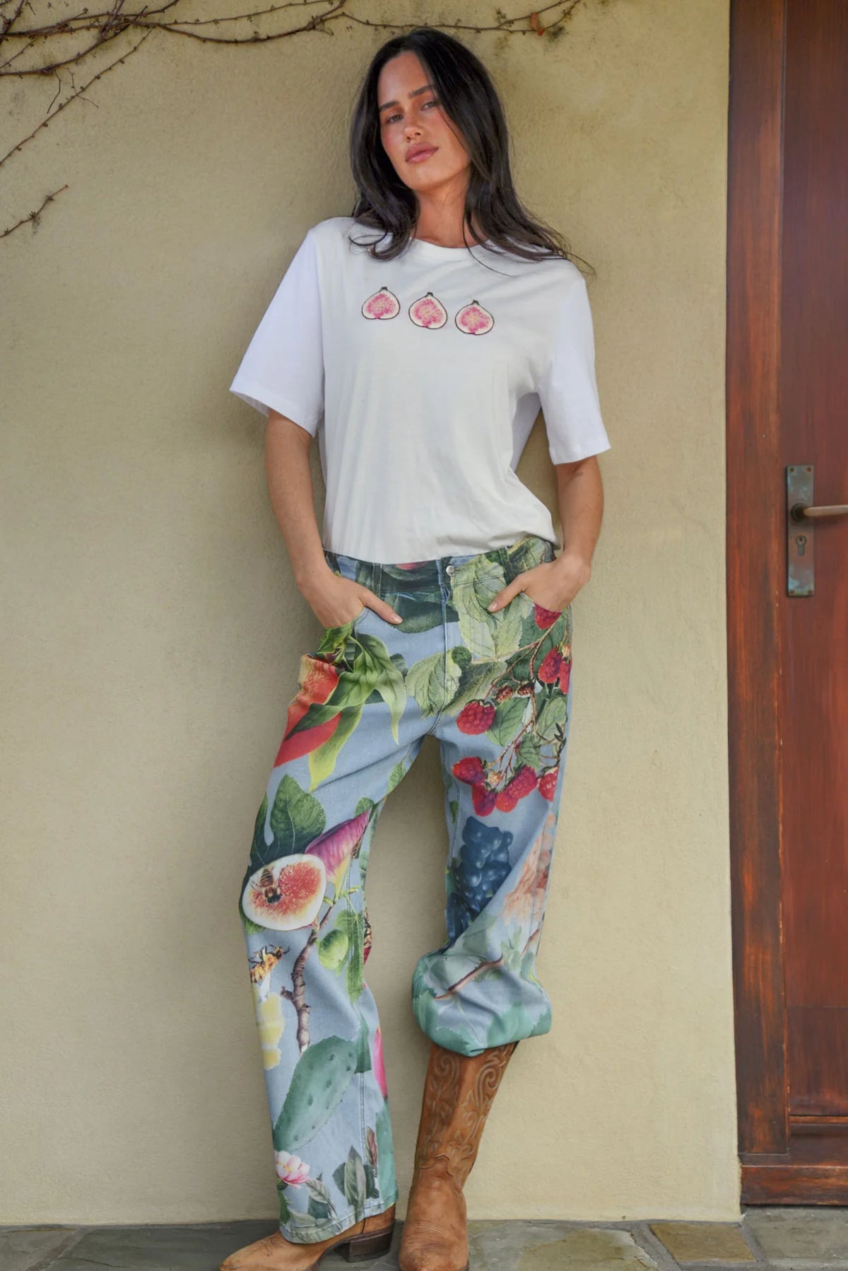 Curate Kick Back Jean - Fruit
