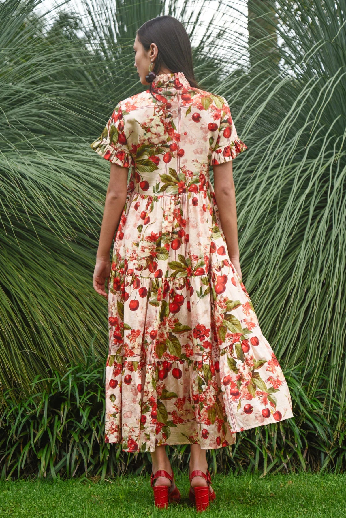 Coop Frillaxed Dress - Cherry