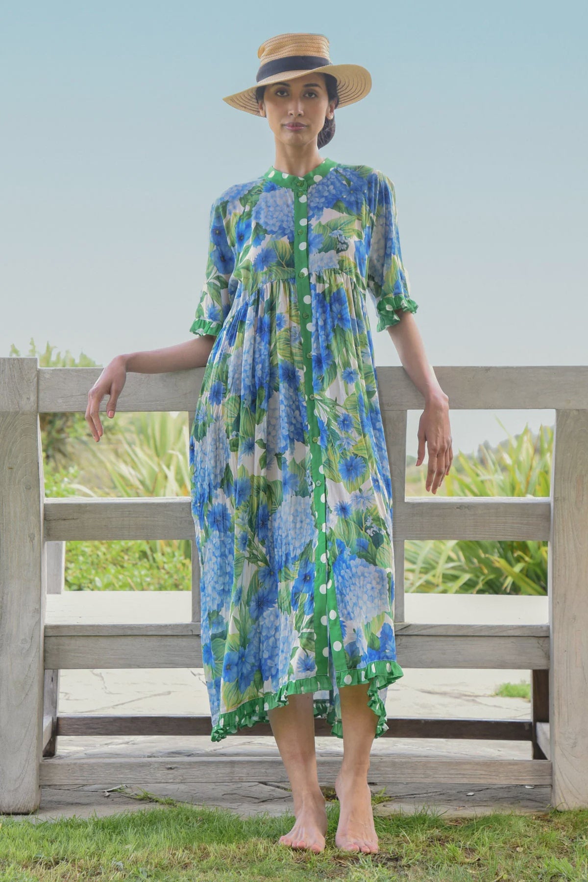Curate Don't Make Waves Dress - Hydrangea