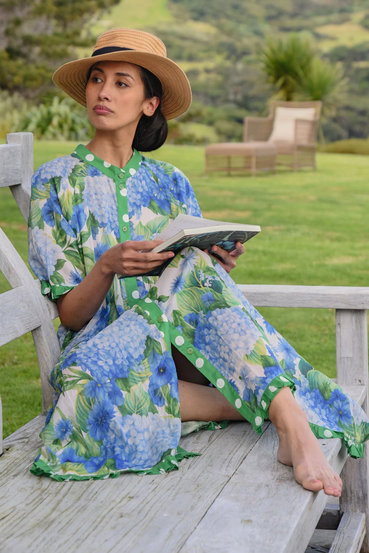 Curate Don't Make Waves Dress - Hydrangea