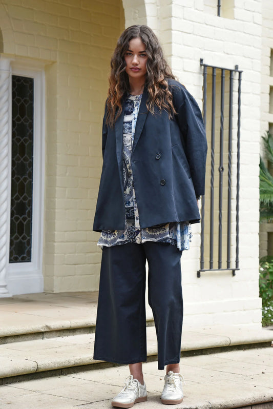 Curate Luxe Lounge Pant - Navy