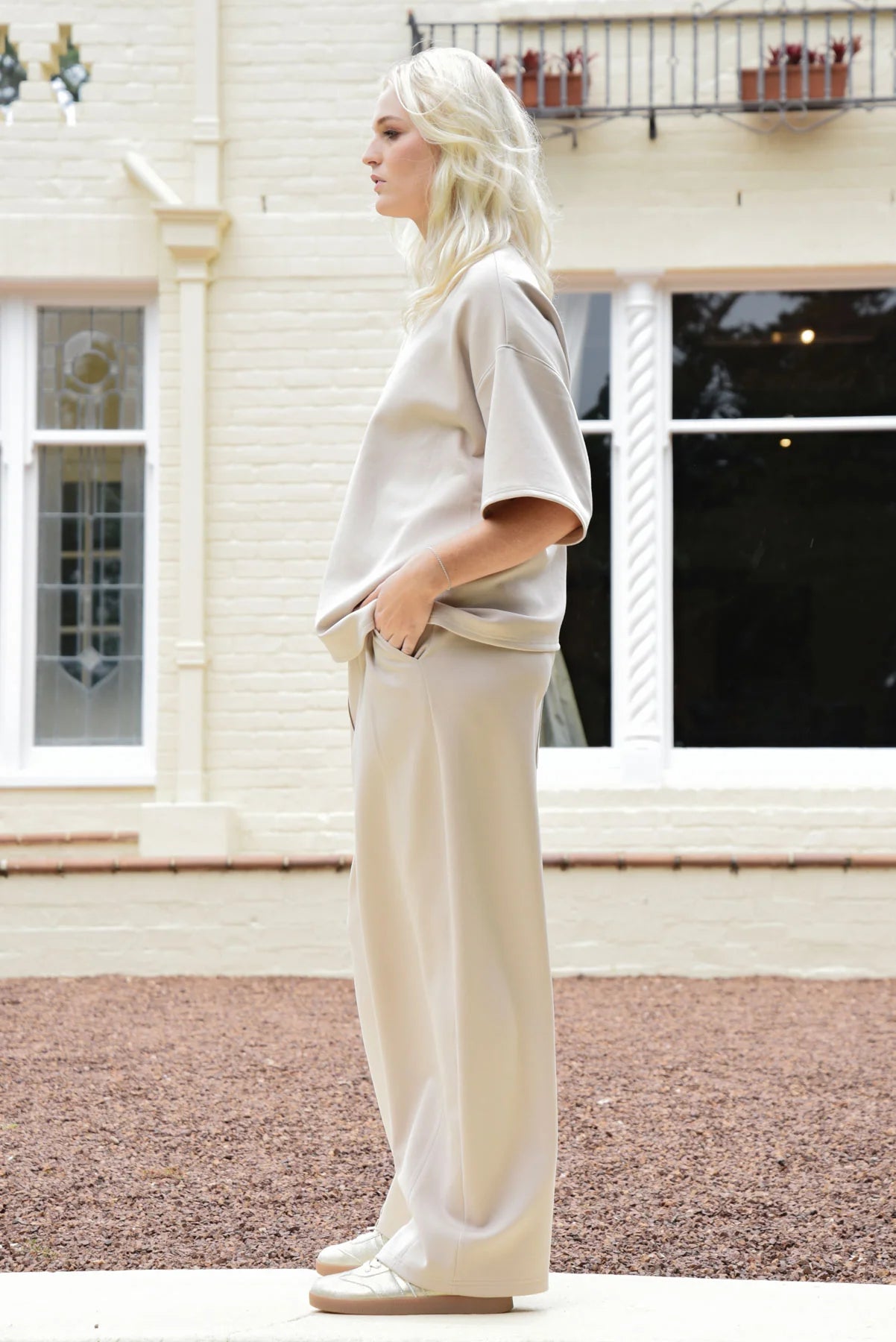 Curate Walk You Down Pant - Bone