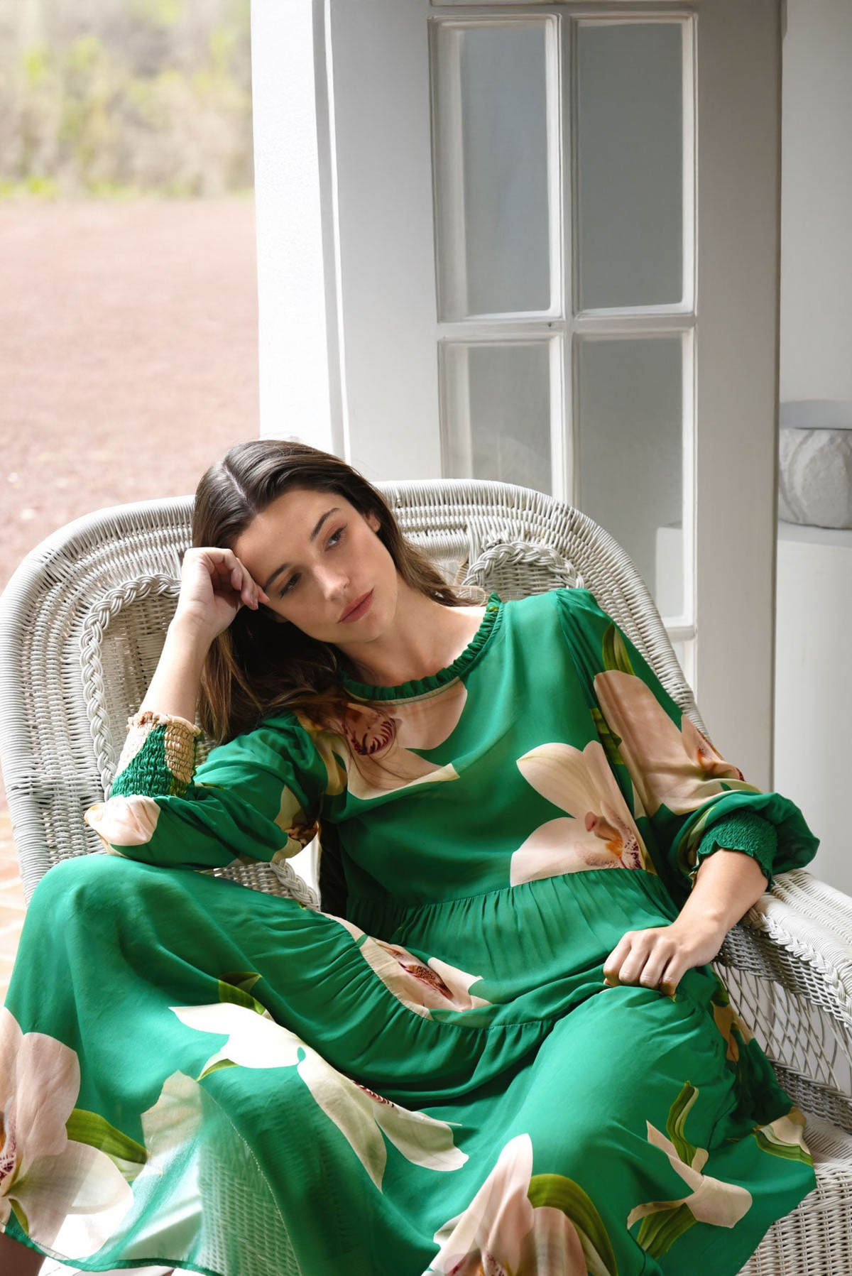 Curate Dreaming Of Spring Dress - Green Orchid